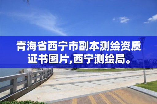 青海省西宁市副本测绘资质证书图片,西宁测绘局。