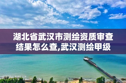 湖北省武汉市测绘资质审查结果怎么查,武汉测绘甲级资质公司。