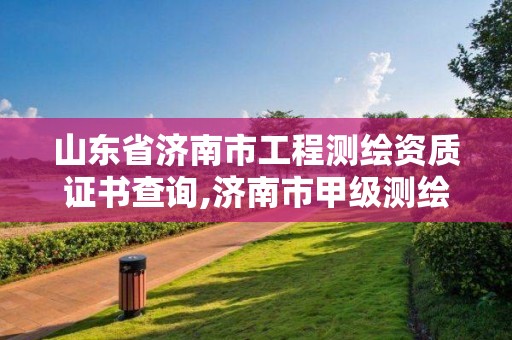 山东省济南市工程测绘资质证书查询,济南市甲级测绘资质单位。