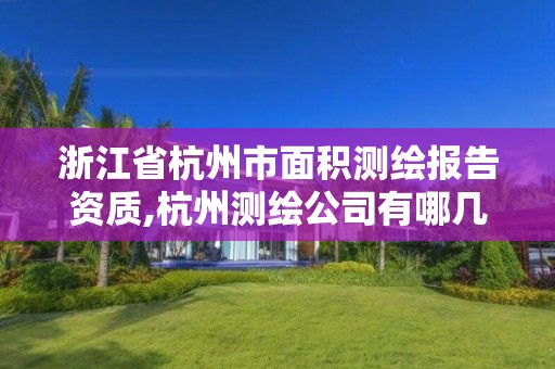 浙江省杭州市面积测绘报告资质,杭州测绘公司有哪几家