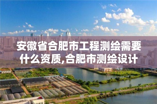 安徽省合肥市工程测绘需要什么资质,合肥市测绘设计。