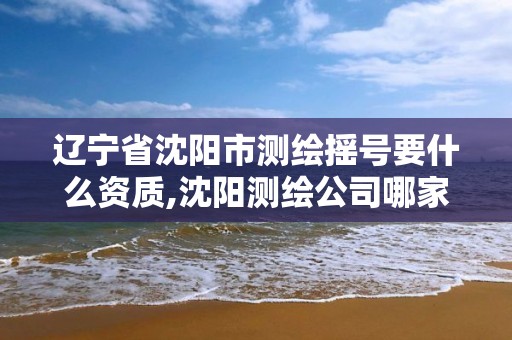 辽宁省沈阳市测绘摇号要什么资质,沈阳测绘公司哪家强哪家好