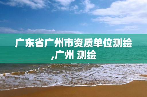 广东省广州市资质单位测绘,广州 测绘