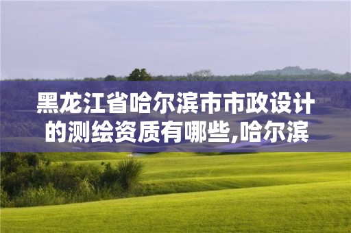 黑龙江省哈尔滨市市政设计的测绘资质有哪些,哈尔滨市市政工程设计院资质。