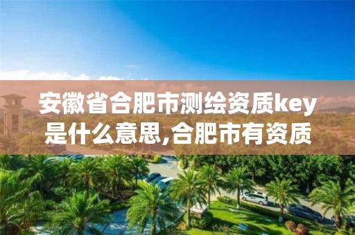 安徽省合肥市测绘资质key是什么意思,合肥市有资质的测绘公司