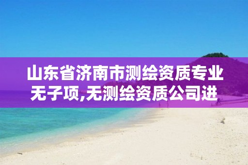 山东省济南市测绘资质专业无子项,无测绘资质公司进行测绘的后果