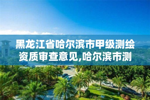 黑龙江省哈尔滨市甲级测绘资质审查意见,哈尔滨市测绘院