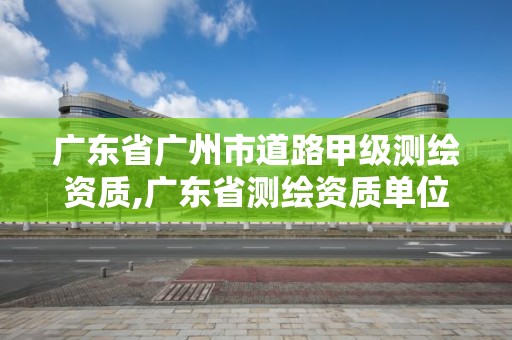 广东省广州市道路甲级测绘资质,广东省测绘资质单位名单