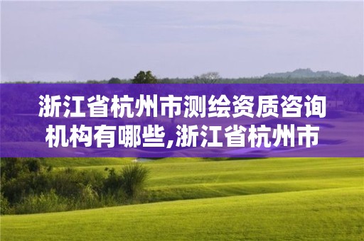 浙江省杭州市测绘资质咨询机构有哪些,浙江省杭州市测绘资质咨询机构有哪些单位。