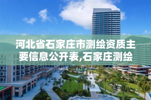 河北省石家庄市测绘资质主要信息公开表,石家庄测绘资质代办