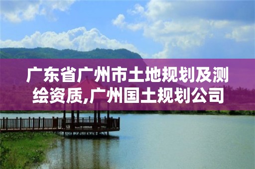 广东省广州市土地规划及测绘资质,广州国土规划公司