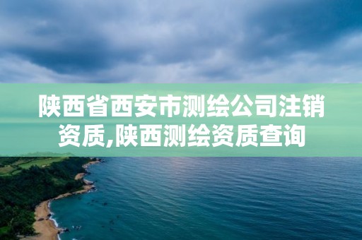 陕西省西安市测绘公司注销资质,陕西测绘资质查询