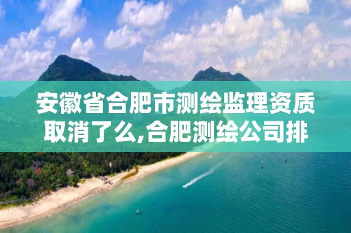 安徽省合肥市测绘监理资质取消了么,合肥测绘公司排行