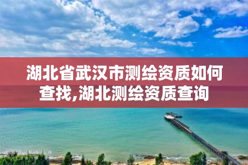 湖北省武汉市测绘资质如何查找,湖北测绘资质查询