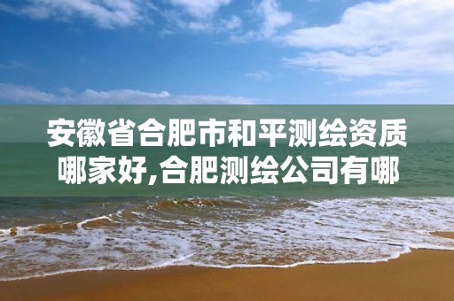 安徽省合肥市和平测绘资质哪家好,合肥测绘公司有哪些。