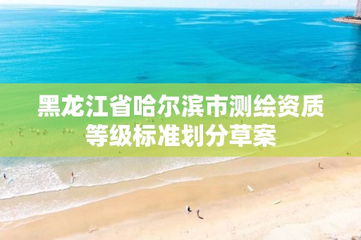 黑龙江省哈尔滨市测绘资质等级标准划分草案