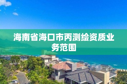 海南省海口市丙测绘资质业务范围