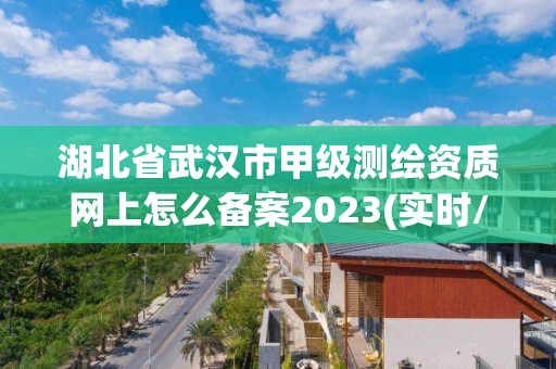 湖北省武汉市甲级测绘资质网上怎么备案2023(实时/更新中)