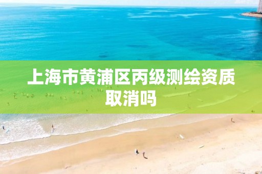 上海市黄浦区丙级测绘资质取消吗