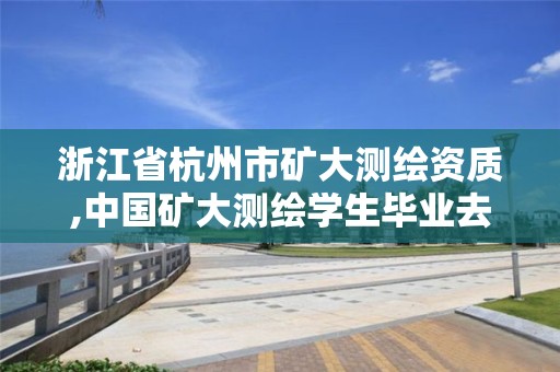 浙江省杭州市矿大测绘资质,中国矿大测绘学生毕业去向