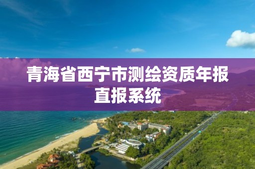 青海省西宁市测绘资质年报直报系统