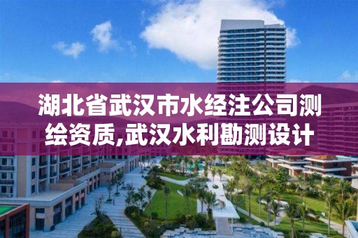 湖北省武汉市水经注公司测绘资质,武汉水利勘测设计院属于什么性质的单位