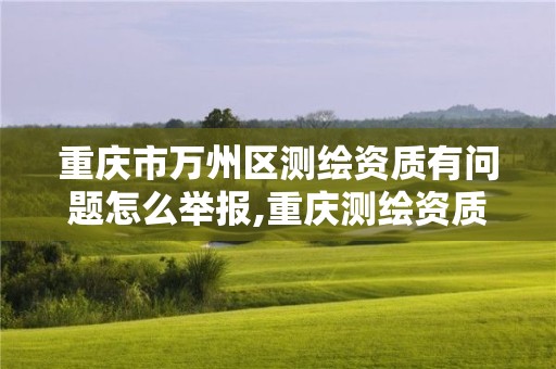 重庆市万州区测绘资质有问题怎么举报,重庆测绘资质办理。