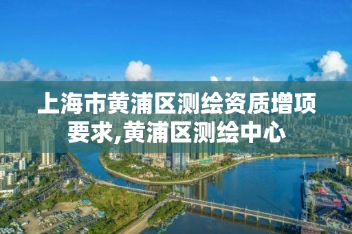 上海市黄浦区测绘资质增项要求,黄浦区测绘中心