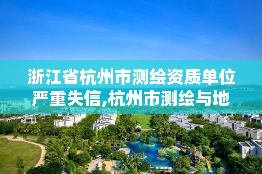 浙江省杭州市测绘资质单位严重失信,杭州市测绘与地理信息行业协会