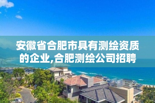 安徽省合肥市具有测绘资质的企业,合肥测绘公司招聘。