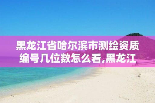 黑龙江省哈尔滨市测绘资质编号几位数怎么看,黑龙江省测绘资质延期通知