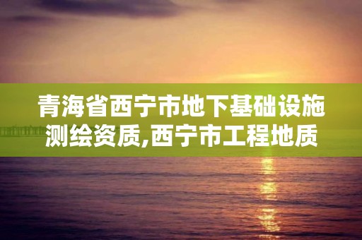 青海省西宁市地下基础设施测绘资质,西宁市工程地质条件。