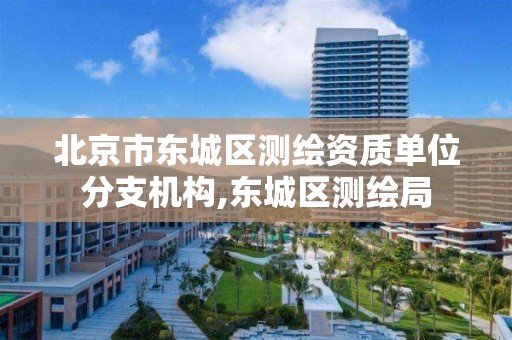 北京市东城区测绘资质单位分支机构,东城区测绘局