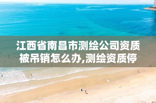 江西省南昌市测绘公司资质被吊销怎么办,测绘资质停办了吗