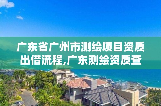 广东省广州市测绘项目资质出借流程,广东测绘资质查询