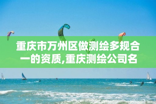 重庆市万州区做测绘多规合一的资质,重庆测绘公司名录。