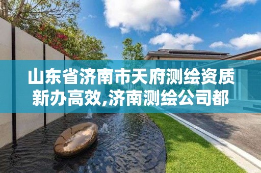 山东省济南市天府测绘资质新办高效,济南测绘公司都有哪些