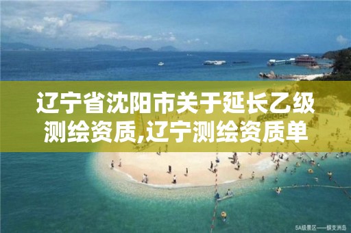 辽宁省沈阳市关于延长乙级测绘资质,辽宁测绘资质单位