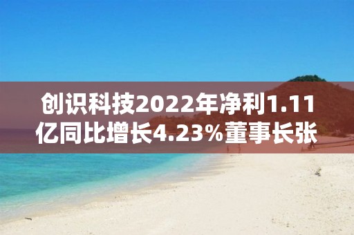 创识科技2022年净利1.11亿同比增长4.23%董事长张更生薪酬99.3万