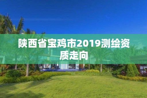 陕西省宝鸡市2019测绘资质走向