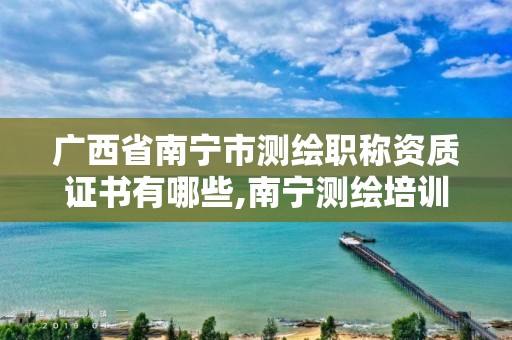 广西省南宁市测绘职称资质证书有哪些,南宁测绘培训机构。