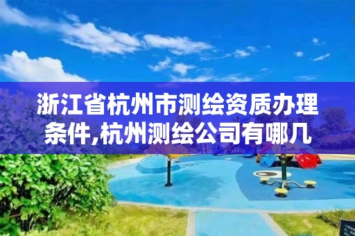 浙江省杭州市测绘资质办理条件,杭州测绘公司有哪几家