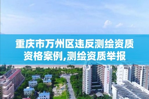 重庆市万州区违反测绘资质资格案例,测绘资质举报