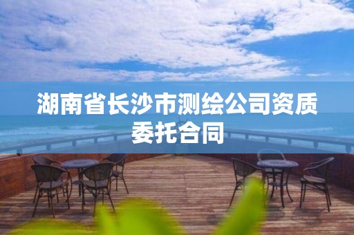 湖南省长沙市测绘公司资质委托合同