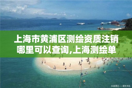 上海市黄浦区测绘资质注销哪里可以查询,上海测绘单位。