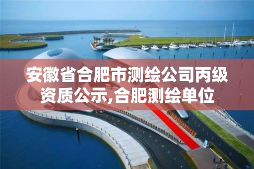 安徽省合肥市测绘公司丙级资质公示,合肥测绘单位