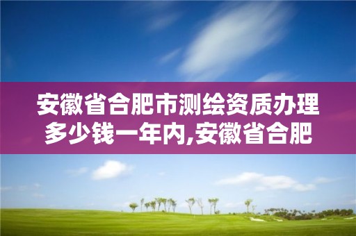 安徽省合肥市测绘资质办理多少钱一年内,安徽省合肥市测绘资质办理多少钱一年内可以办理