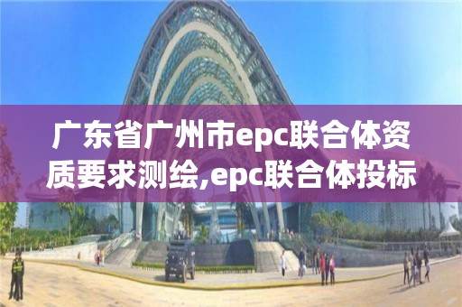 广东省广州市epc联合体资质要求测绘,epc联合体投标规定。