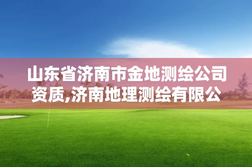 山东省济南市金地测绘公司资质,济南地理测绘有限公司。