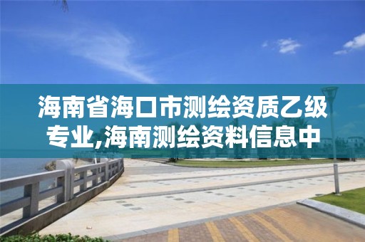 海南省海口市测绘资质乙级专业,海南测绘资料信息中心